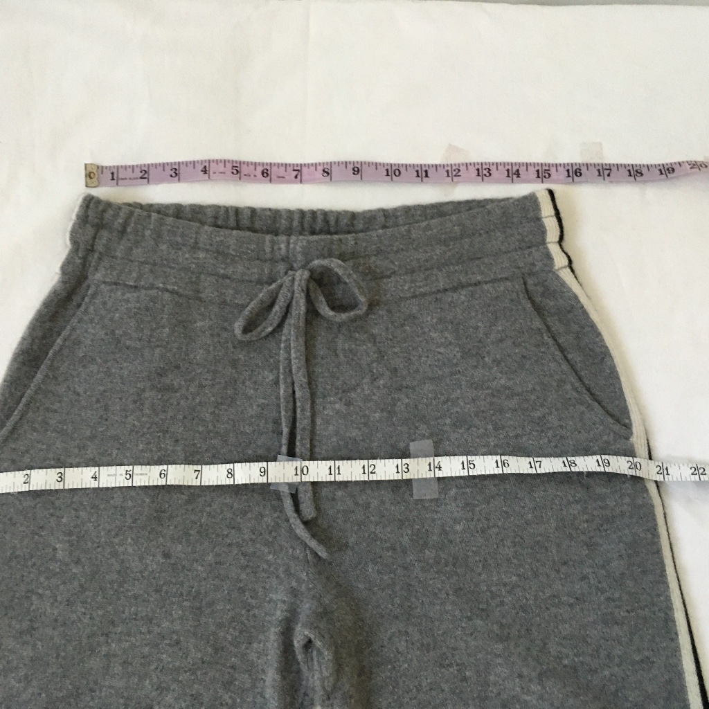 Nwt Bloomingdales 100% Cashmere Lounge Pants Medium Grey — image 7 of 8